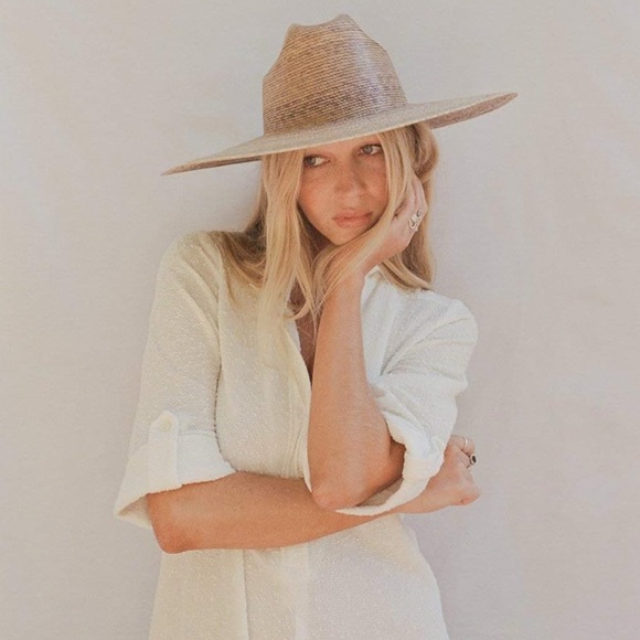Lack Of Color Accessories - Lack Of Color Straw Cowboy Crown Fedora in Natural Beige